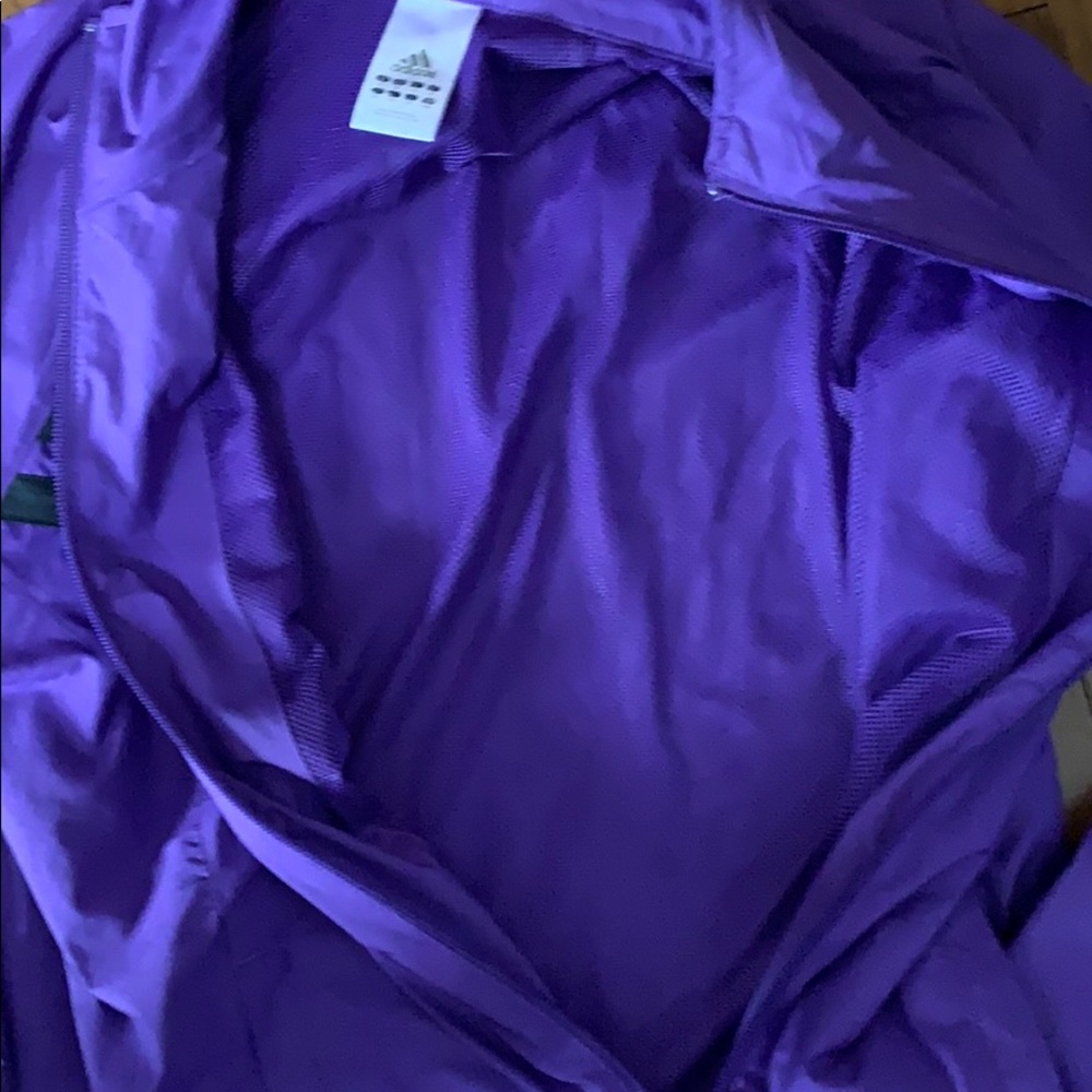 🌬 NWOT Adidas throw back style wind breaker ❤️ - Picture 6 of 8